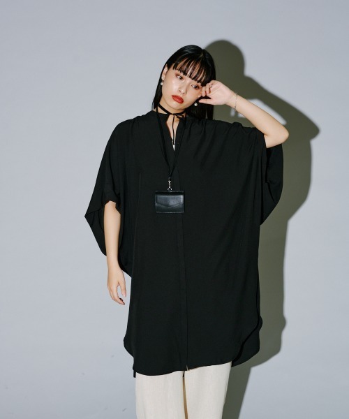 「terrace」 半袖ブラウス MEDIUM ブルー レディース_画像8