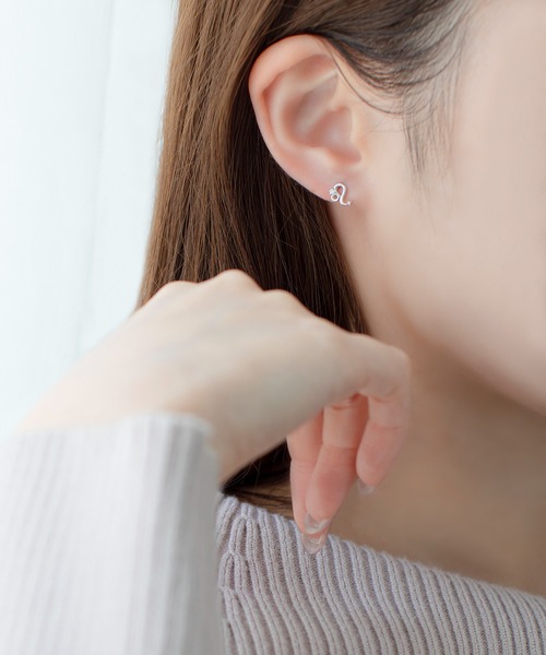 BLOOM（ブルーム） ピアス シルバー キュービックジルコニア 星座