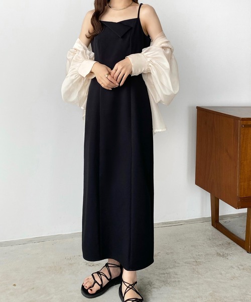 「callautia」 キャミソールワンピース X-LARGE ライトベージュ レディース_画像3