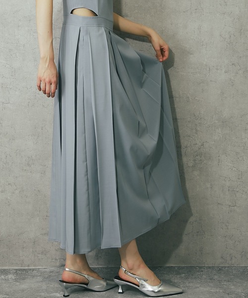 「SMILE ORCHID」 ノースリーブワンピース M グレー レディース_画像5