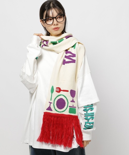 niko and…（ニコアンド） マフラー ストール 「Fishs Eddy(フィッシュ