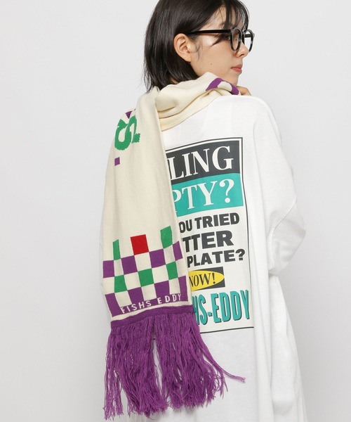 niko and…（ニコアンド） マフラー ストール 「Fishs Eddy(フィッシュ