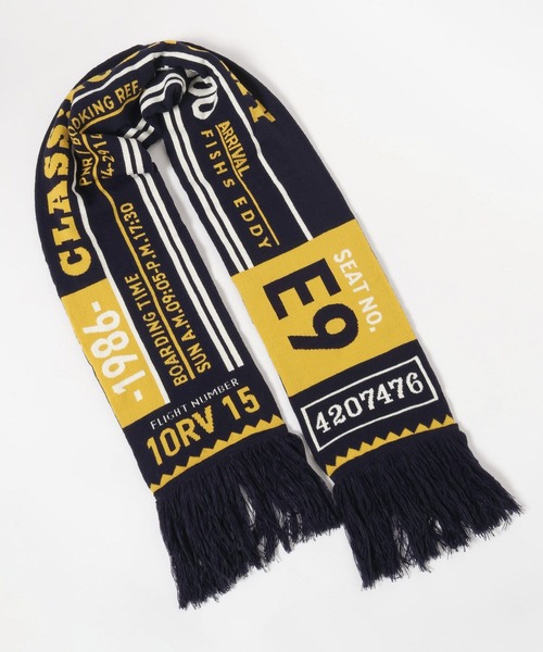 niko and…（ニコアンド） マフラー ストール 「Fishs Eddy(フィッシュ