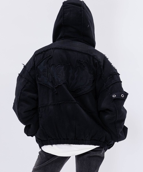 ジャケット・アウター archive grunge hood down jacket black archive grunge hood down jacket black - メルカリ