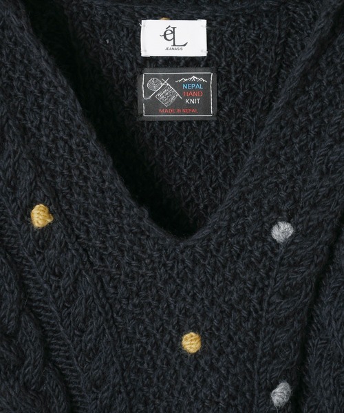 ニット セーター 「eL」Nepal Hand Knit Skipper Pullover/491272