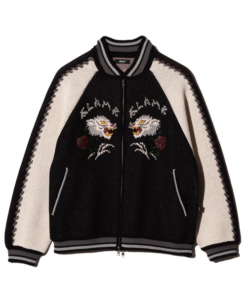 glamb（グラム） スカジャン White Tiger Knit Ska Jumper / ホワイト