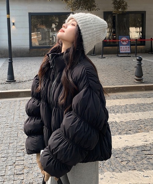 FAVORITO ブルゾン アウター 可愛いふわふわショートコート レディース