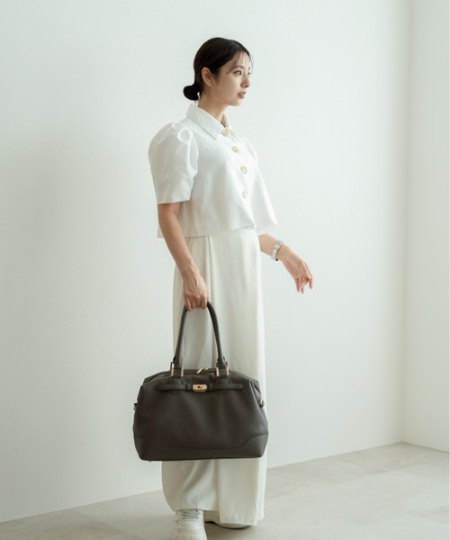 REAIMER【リエメ】2-way Boston bag REAIMER（リエメ） ボストンバッグ ベルト デザイン 2way ボストン