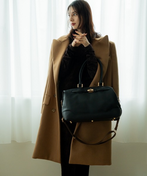 REAIMER【リエメ】2-way Boston bag REAIMER（リエメ） ボストンバッグ ベルト デザイン 2way ボストン