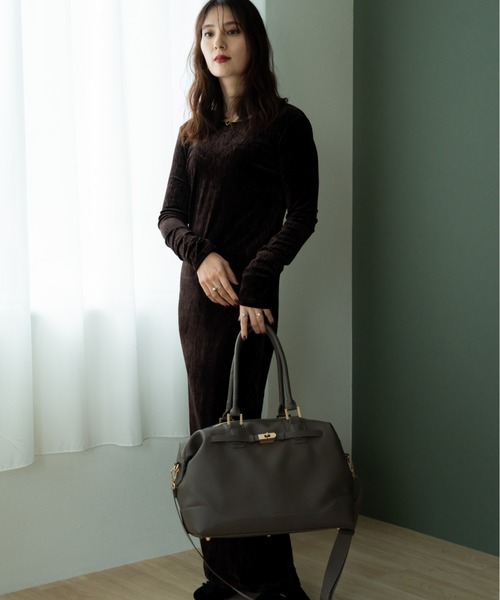 REAIMER（リエメ） ボストンバッグ ベルト デザイン 2way ボストン