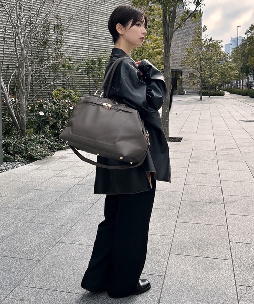 REAIMER（リエメ） ボストンバッグ ベルト デザイン 2way ボストン