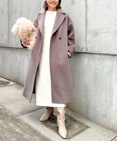 今期新作！ノーリーズ /【PR林☆別注アイテム】ウォッシャブルエアーシャ NOLLEY'S（ノーリーズ） ワンピース ウォッシャブルフラノ風ジャンパー