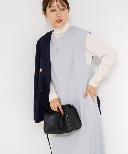 NOLLEY'S（ノーリーズ） ワンピース ウォッシャブルフラノ風ジャンパー