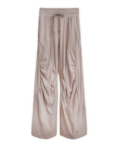 パンツ 「Seivson」Cyber Girl Futuristic Gathered Track Pants レディース メンズ