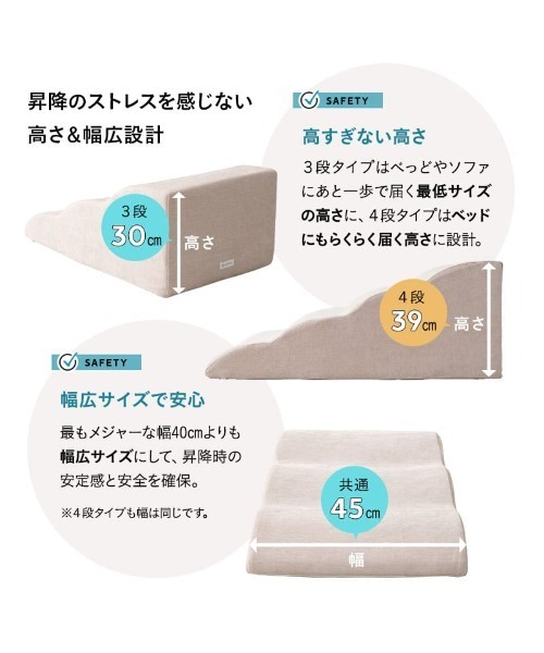 EMOOR（エムール） 大切な家族のためのゆったりドッグスロープ 4段