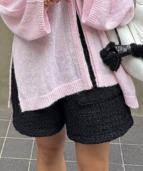 パンツ ツイードショートパンツ「低身長・小柄女性向け」 レディース_3