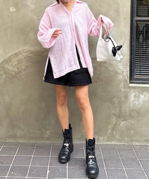 パンツ ツイードショートパンツ「低身長・小柄女性向け」 レディース_11