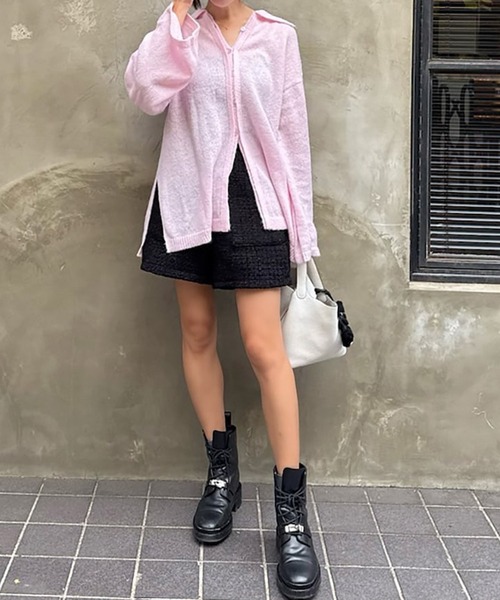 パンツ ツイードショートパンツ「低身長・小柄女性向け」 レディース_12