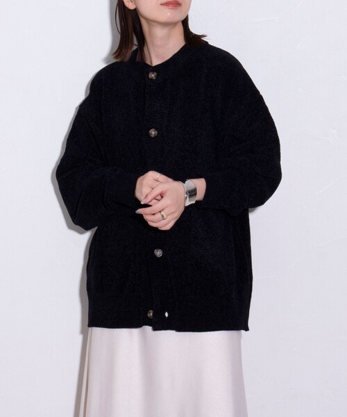 「GLOSTER」 ニットカーディガン X-LARGE グリーン メンズ_画像4