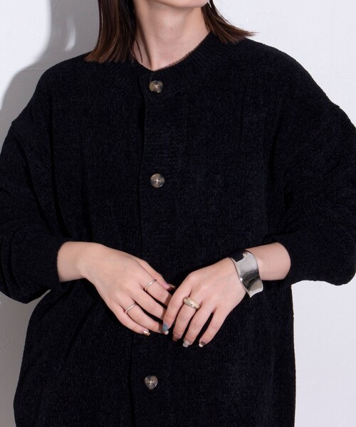 「GLOSTER」 ニットカーディガン X-LARGE グリーン メンズ_画像9