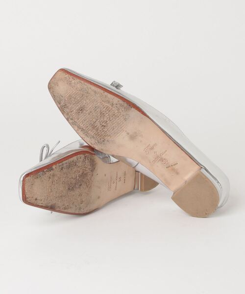 「TSURU by Mariko Oikawa」 フラットパンプス 38 シルバー レディース_画像2