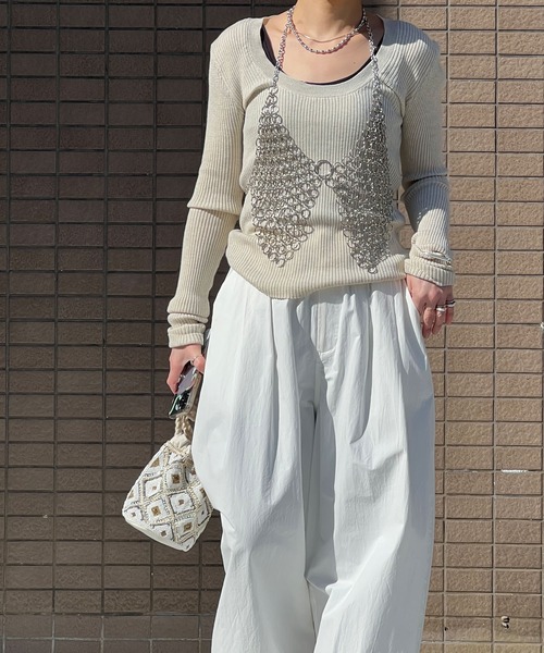 「chuclla」 パンツ M ダークグレー レディース_画像5