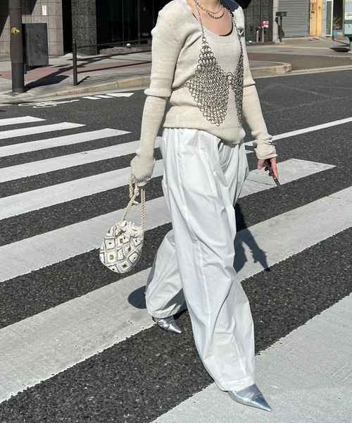 「chuclla」 パンツ M ダークグレー レディース_画像7