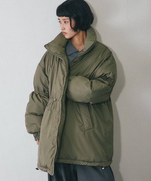 ダウンコート ダウンジャケット バルーン袖中綿コート レディース