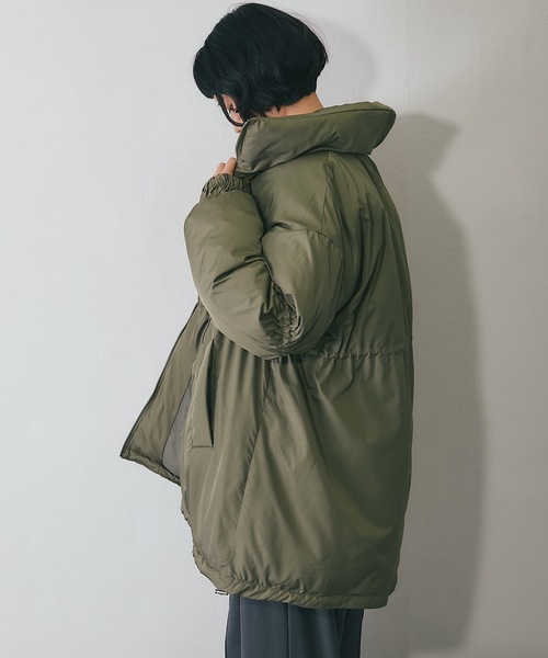 ダウンコート ダウンジャケット バルーン袖中綿コート レディース