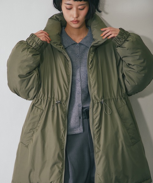 ダウンコート ダウンジャケット バルーン袖中綿コート レディース