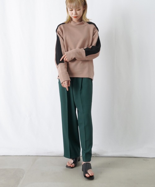 「LUCA/LADY LUCK LUCA」 スウェットカットソー FREE グレー レディース_画像2