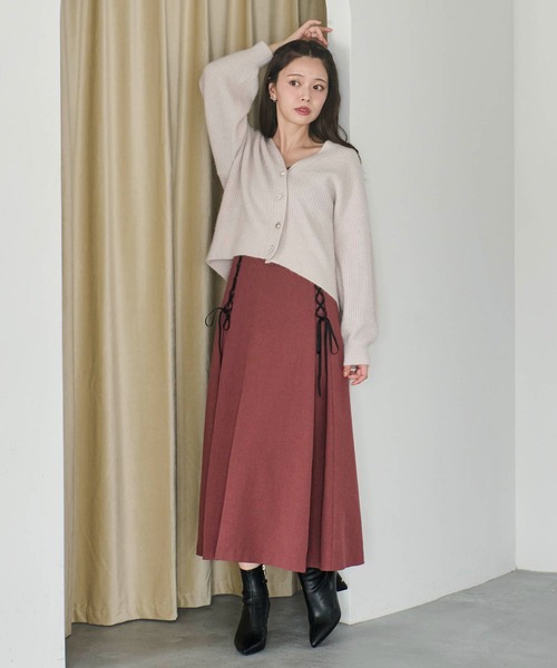 「NOELA」 キャミソールワンピース S ベージュ レディース_画像3