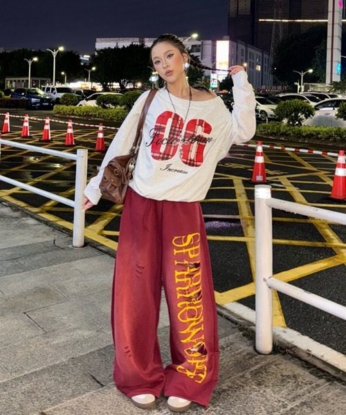 Ressaca（レサーカ） スウェットパンツ ジャージ ワイドシルエット