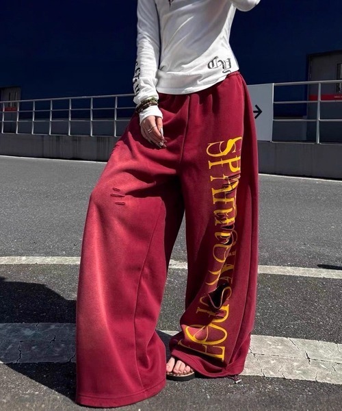 Ressaca（レサーカ） ワイドパンツ スウェットパンツ ジャージ ワイド