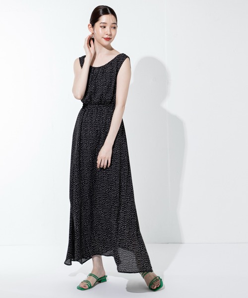 「MILLION CARATS」 ノースリーブワンピース FREE ブラック レディース_画像2