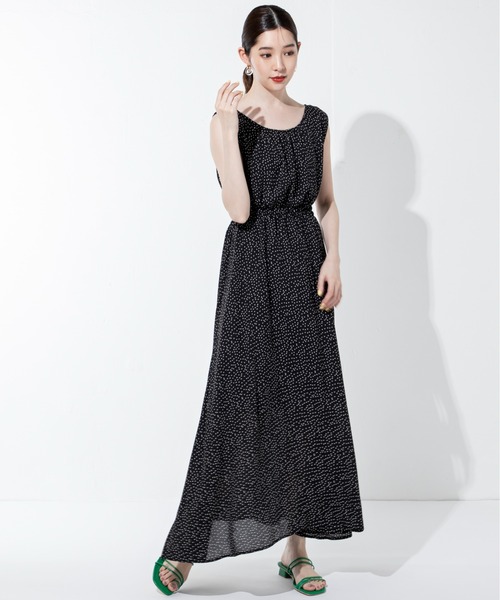 「MILLION CARATS」 ノースリーブワンピース FREE ブラック レディース_画像3