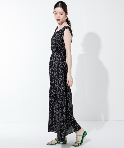 「MILLION CARATS」 ノースリーブワンピース FREE ブラック レディース_画像4