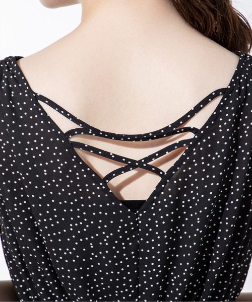 「MILLION CARATS」 ノースリーブワンピース FREE ブラック レディース_画像9