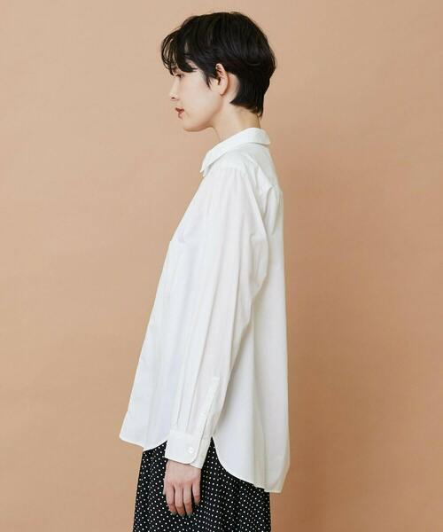 FRAPBOIS（フラボア） ブラウス シャツ ニュースカラシャツ レディース