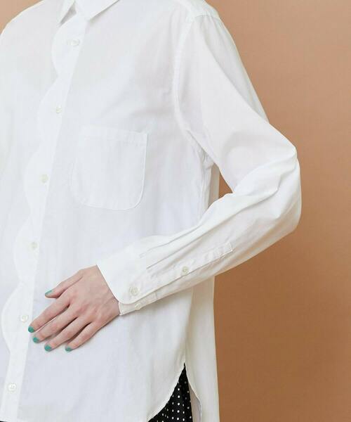 FRAPBOIS（フラボア） ブラウス シャツ ニュースカラシャツ レディース