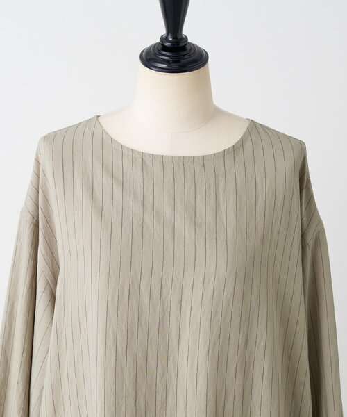 BEARDSLEY（ビアズリー） ワンピース 袖口ニットシャツワンピース