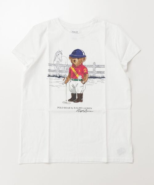 tシャツ Polo ベア コットン ジャージー Tシャツ キッズ 子供服 女の子の画像