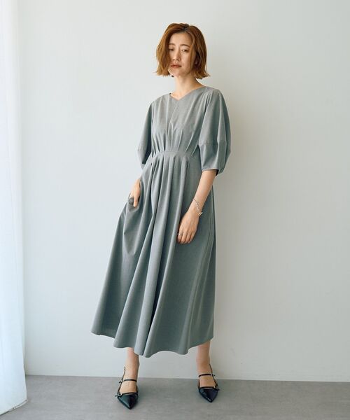 「YECCA VECCA」 半袖ワンピース FREE グレー レディース_画像3