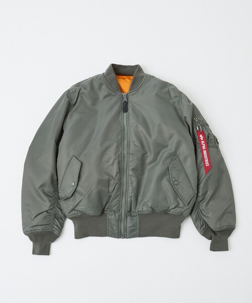 ALPHA INDUSTRIES MA-1 フライトジャケット ライダース LEATHER MA-1 FLIGHT JACKET ｜アルファ インダストリーズ
