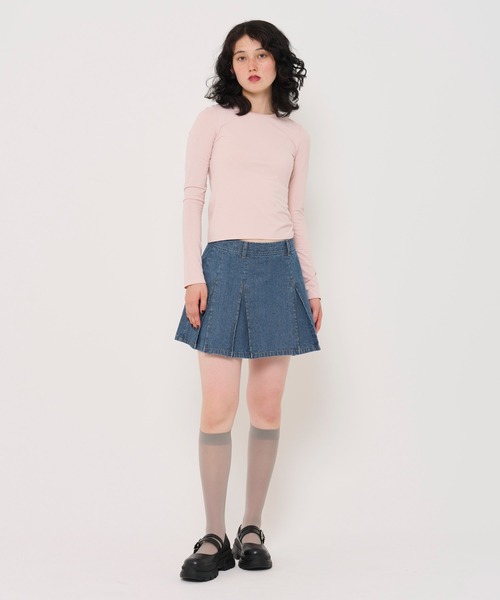 「TINA：JOJUN」 デニムスカート S インディゴブルー レディース_画像5