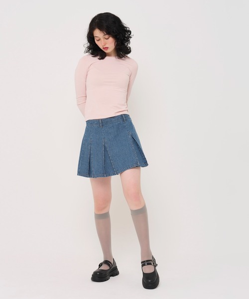 「TINA：JOJUN」 デニムスカート S インディゴブルー レディース_画像8