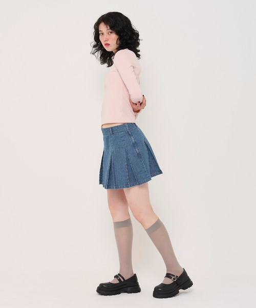 「TINA：JOJUN」 デニムスカート S インディゴブルー レディース_画像9