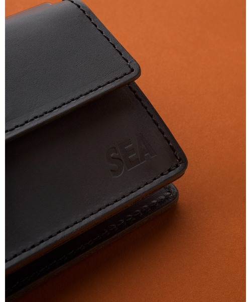 WIND AND SEA ウィンダンシー Leather Coin Wallet 財布 ケース ブラック 正規品 / 54878 Yahoo!オークション - 新品同様 22AW WIND AND SEA Sea Leather Coin W