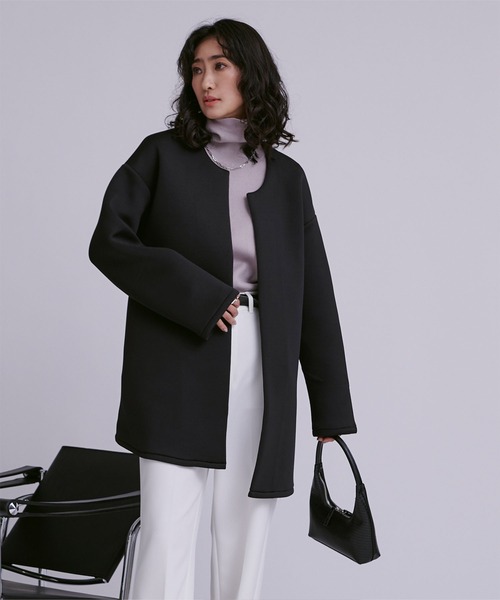 「ur's」 コート M ブラック レディース_画像4