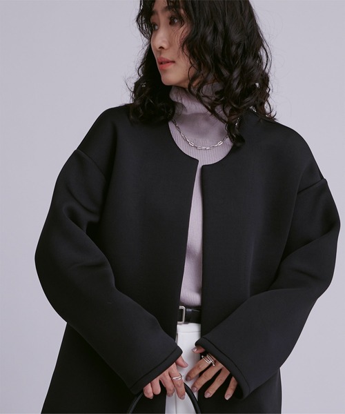 「ur's」 コート M ブラック レディース_画像5